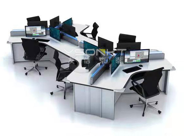 一個(gè)完整的指揮中心控制臺(tái)成品是如何做出來的